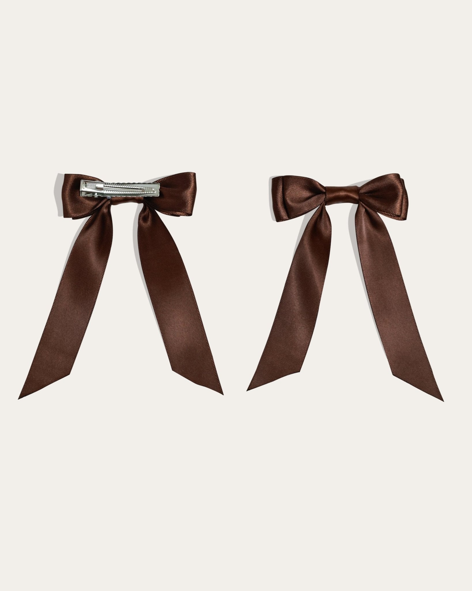 Petite Bow Clips - Espresso - FURRY MUSE WAN - HAC - OS - BR