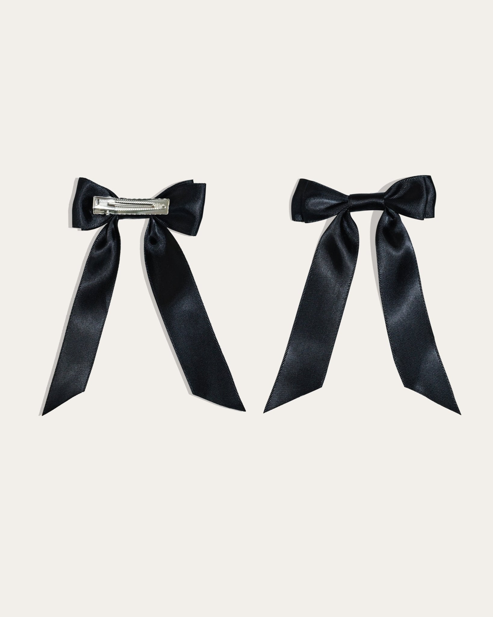 Petite Bow Clips - Midnight - FURRY MUSE WAN - HAC - OS - BK