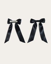 Petite Bow Clips - Midnight - FURRY MUSE WAN - HAC - OS - BK