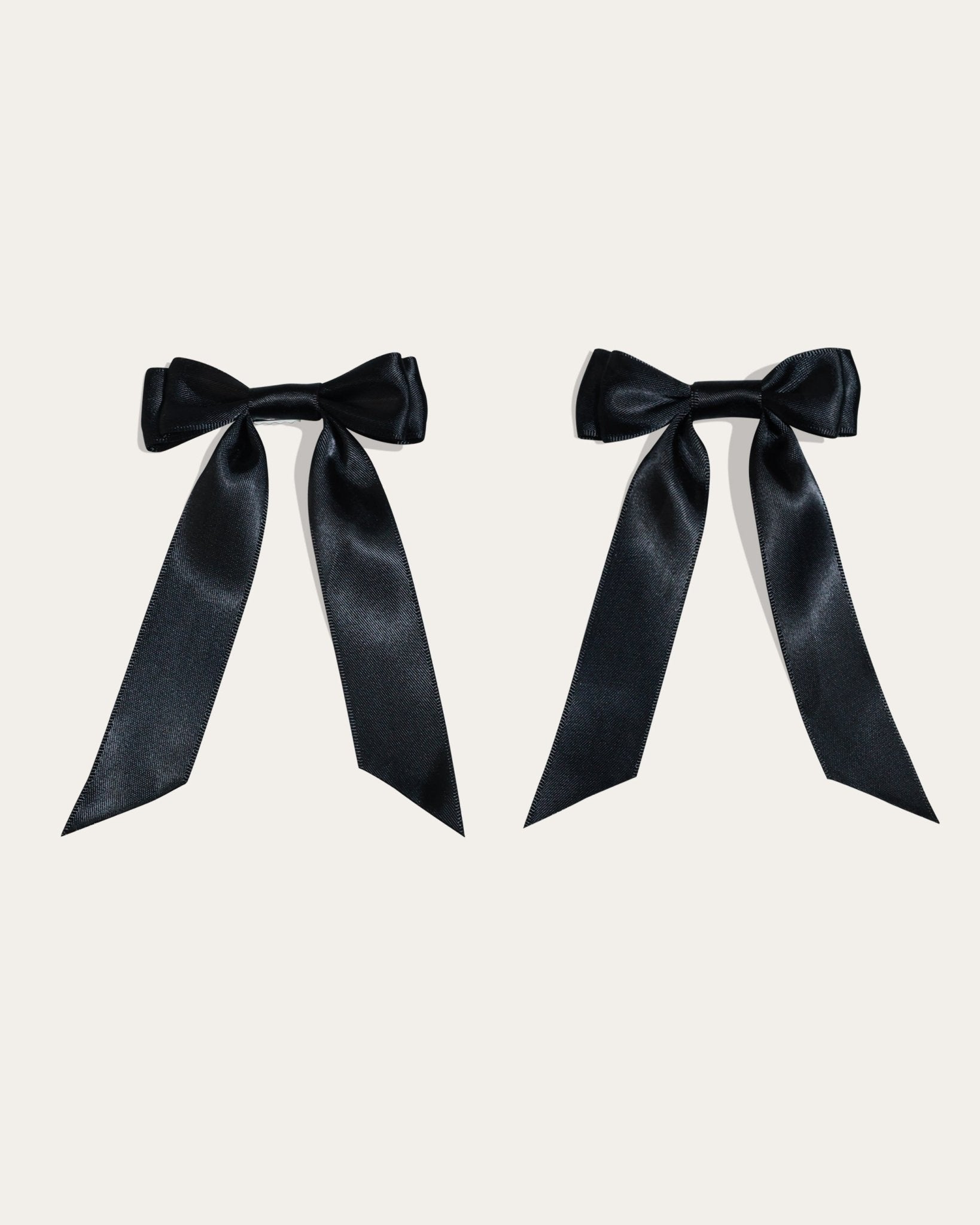 Petite Bow Clips - Midnight - FURRY MUSE WAN - HAC - OS - BK