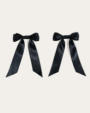 Petite Bow Clips - Midnight - FURRY MUSE WAN - HAC - OS - BK