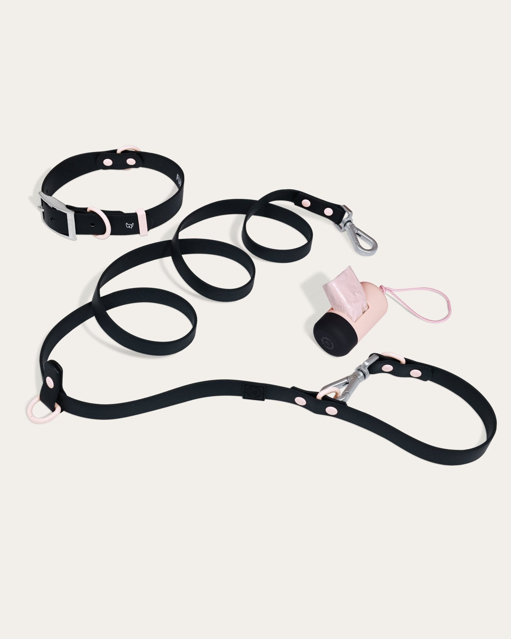 Wander! Collar, Leash, & Poop Pouch Kit Ballerina - FURRY MUSE WAN - CKIT - S - BK