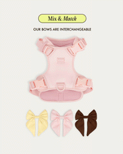 Satin Harness Bow - Blossom