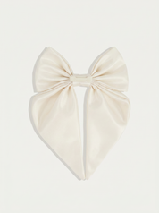 Satin Collar Bow 2.0 - Pearl