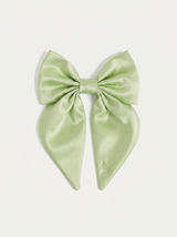 Satin Harness Bow - Matcha