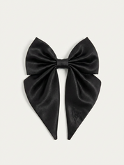 Satin Harness Bow - Midnight