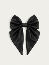 Satin Harness Bow - Midnight