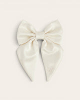 Satin Harness Bow - Pearl