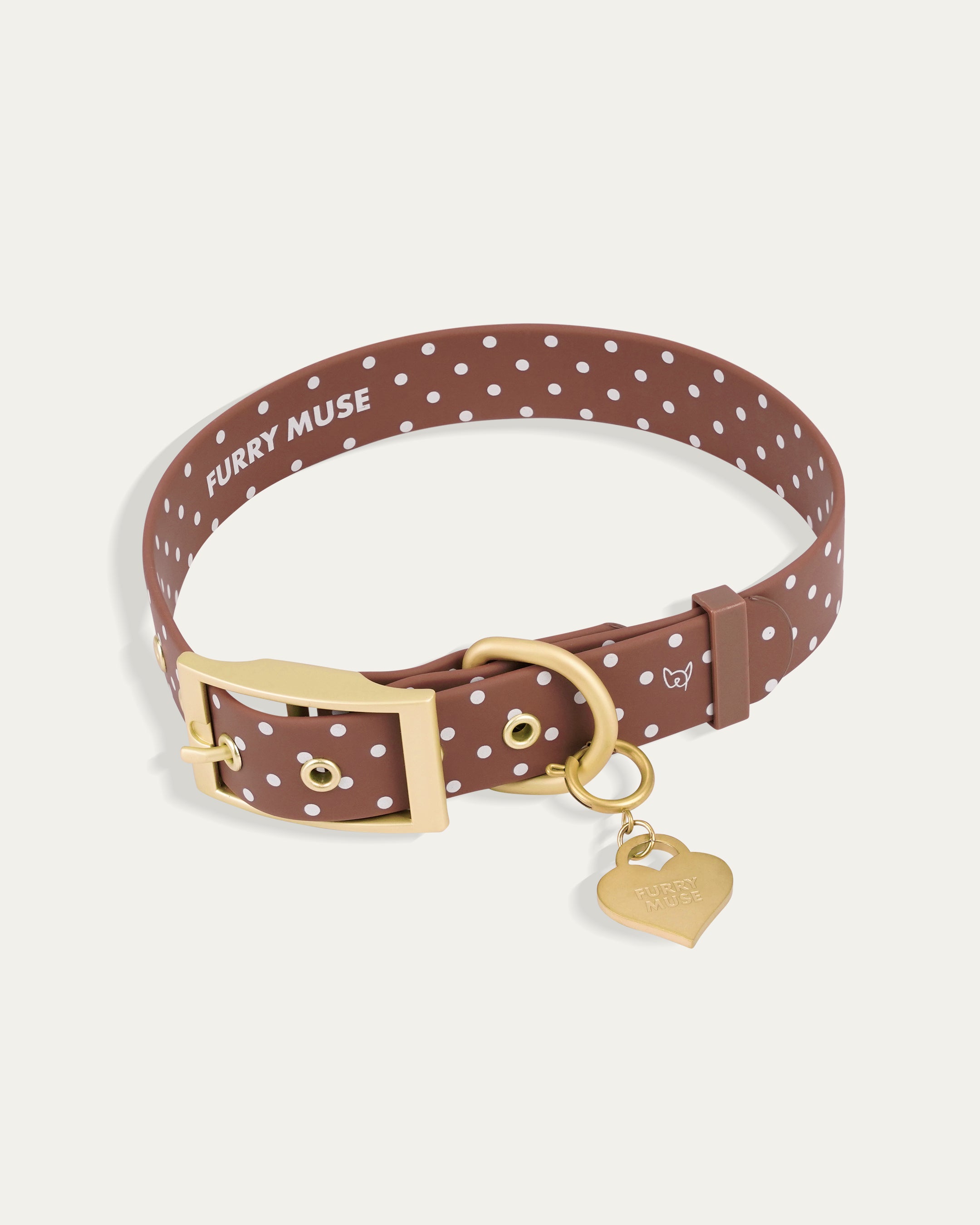 Wander! Collar 2.0 - Cocoa Polka Dot