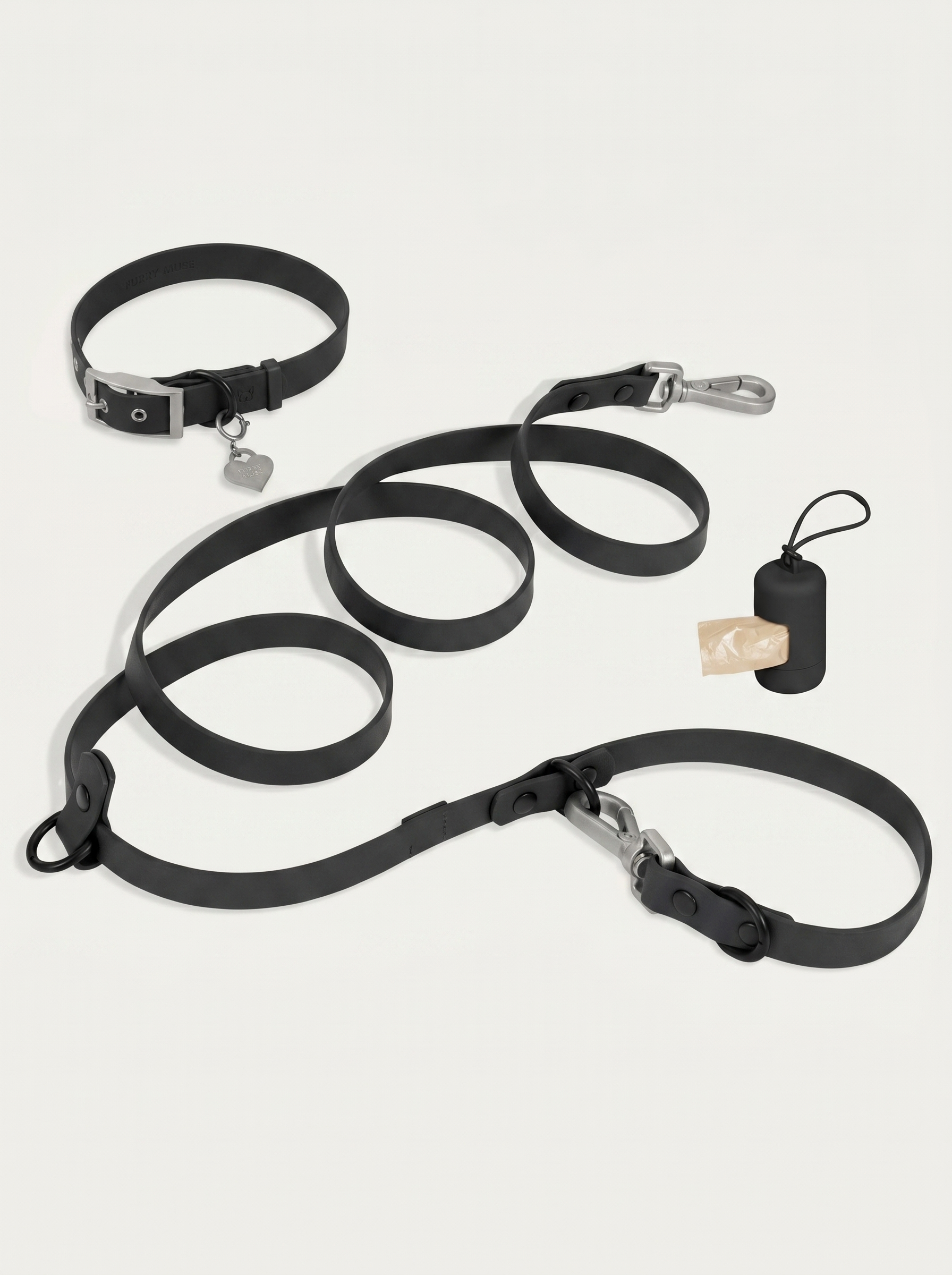 Wander! Collar Kit Midnight - Silver
