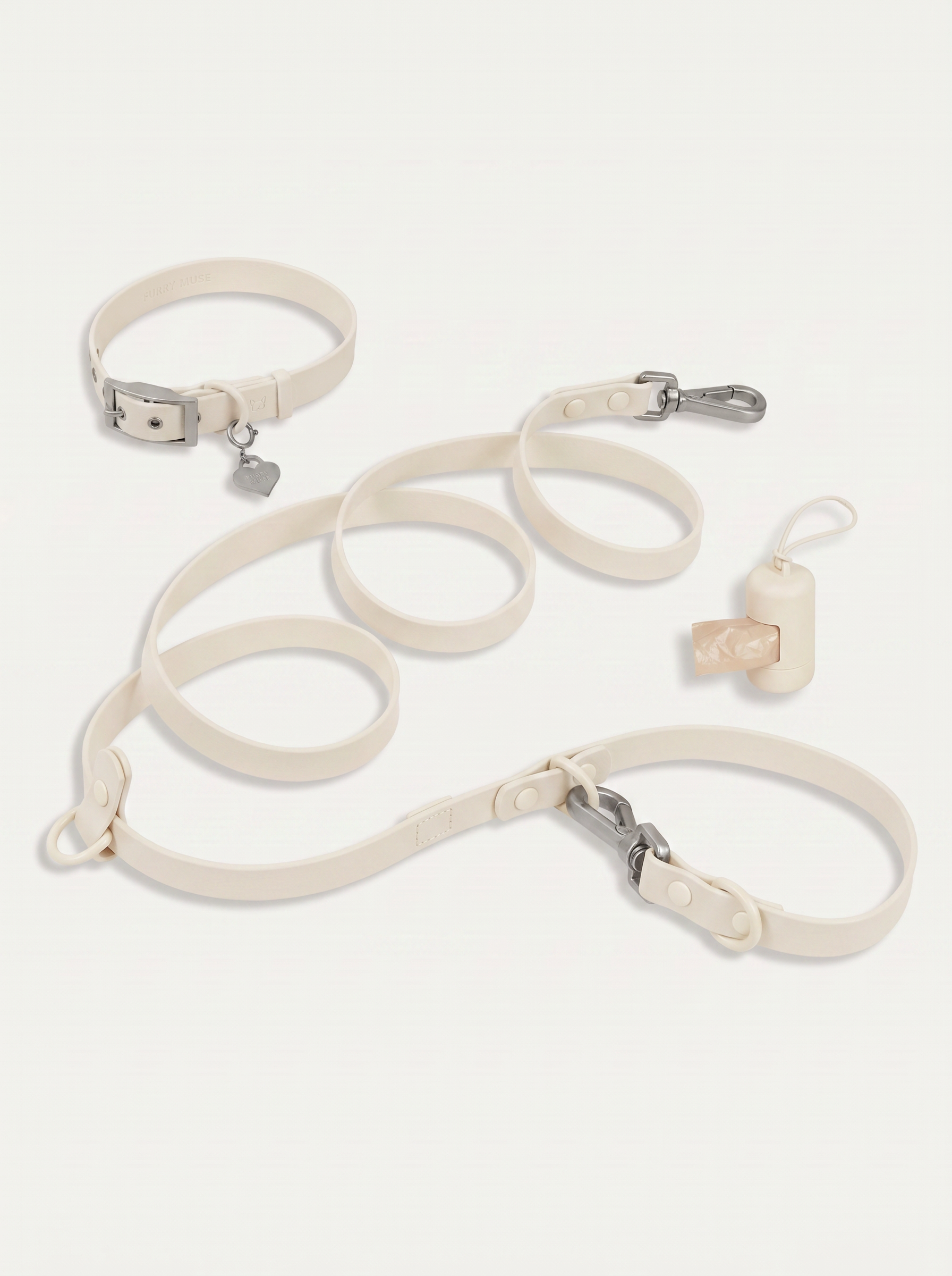 Wander! Collar Kit Pearl - Silver