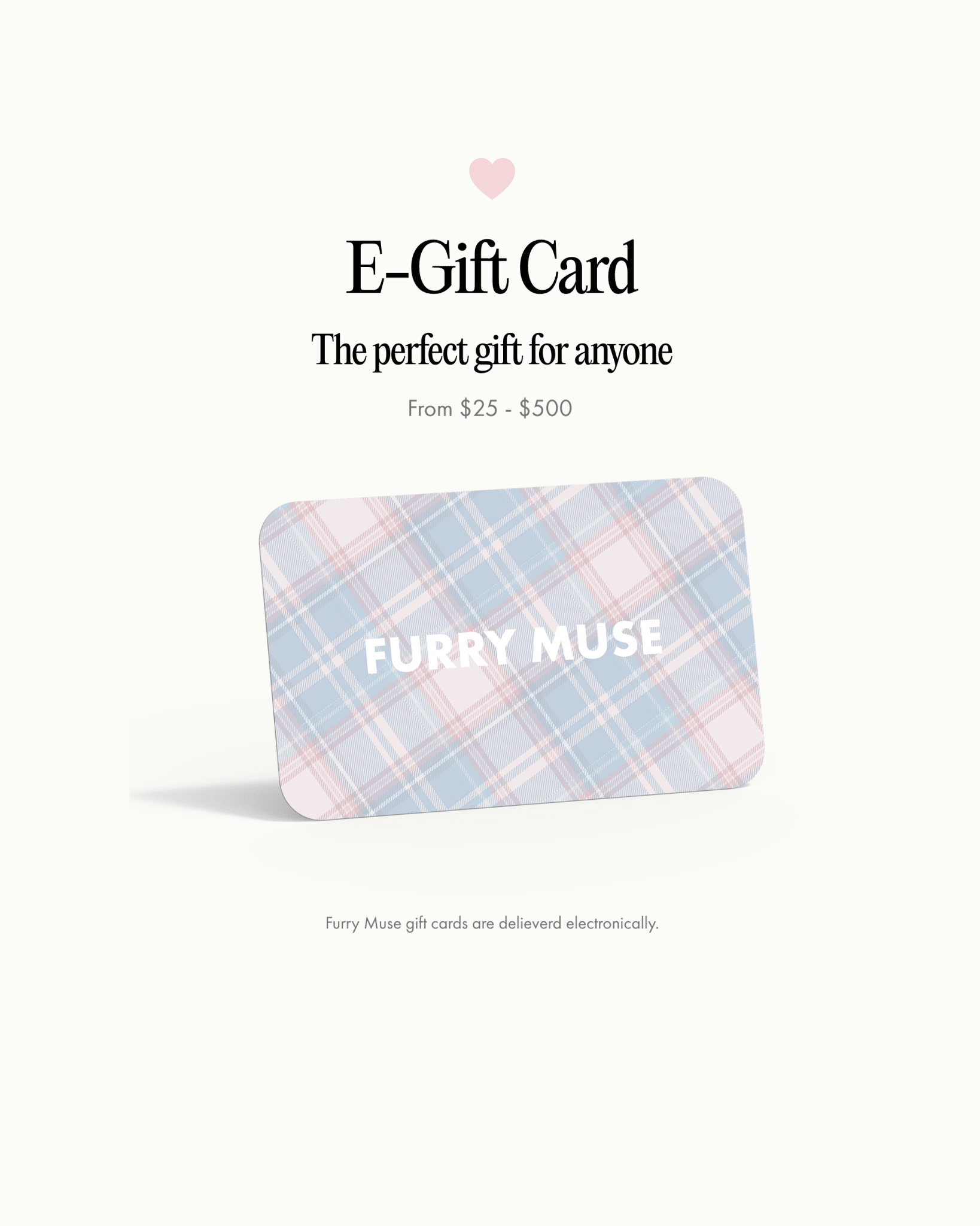Digital Gift Card - FURRY MUSE 