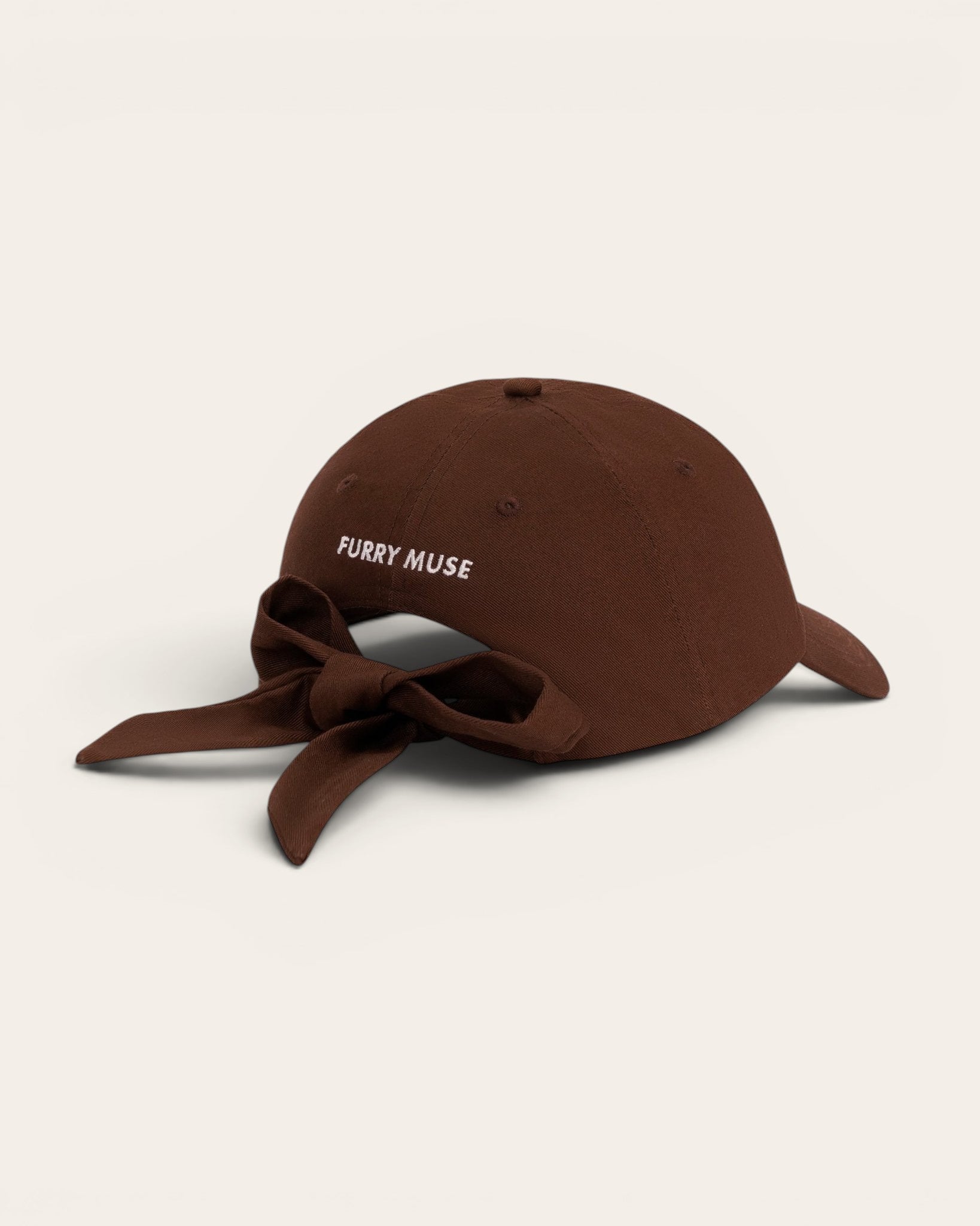 Dog Mom Bow Cap - Cocoa - FURRY MUSE FM-CAP-OS-BR