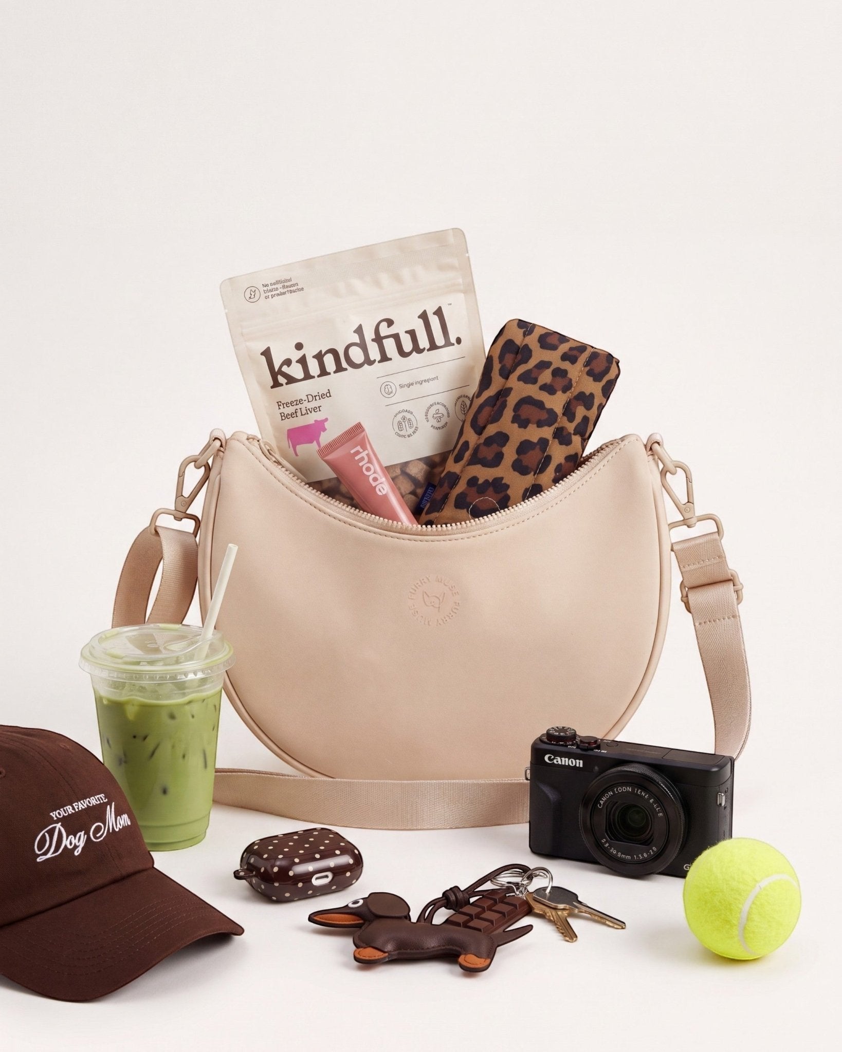 Everyday Dog Parent Bag - Latte - FURRY MUSE HMB-OS-BEI-FLEX