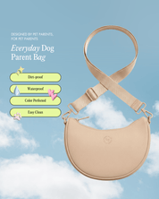 Everyday Dog Parent Bag - Latte - FURRY MUSE HMB-OS-BEI-FLEX