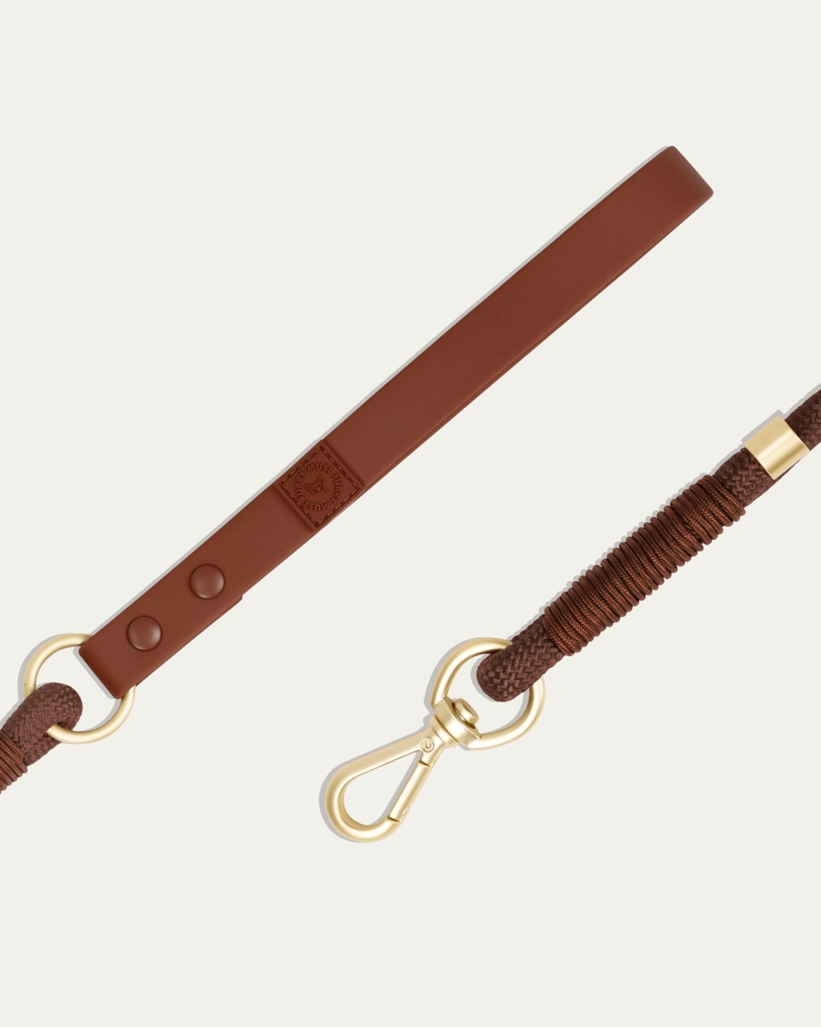 Flow Rope Leash - Cocoa - FURRY MUSE WAN-LEA2-10MM-BR