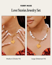 Love Stories Jewelry Set - Sweetheart Pendant - FURRY MUSE ZOE - KIT - SS - HEA