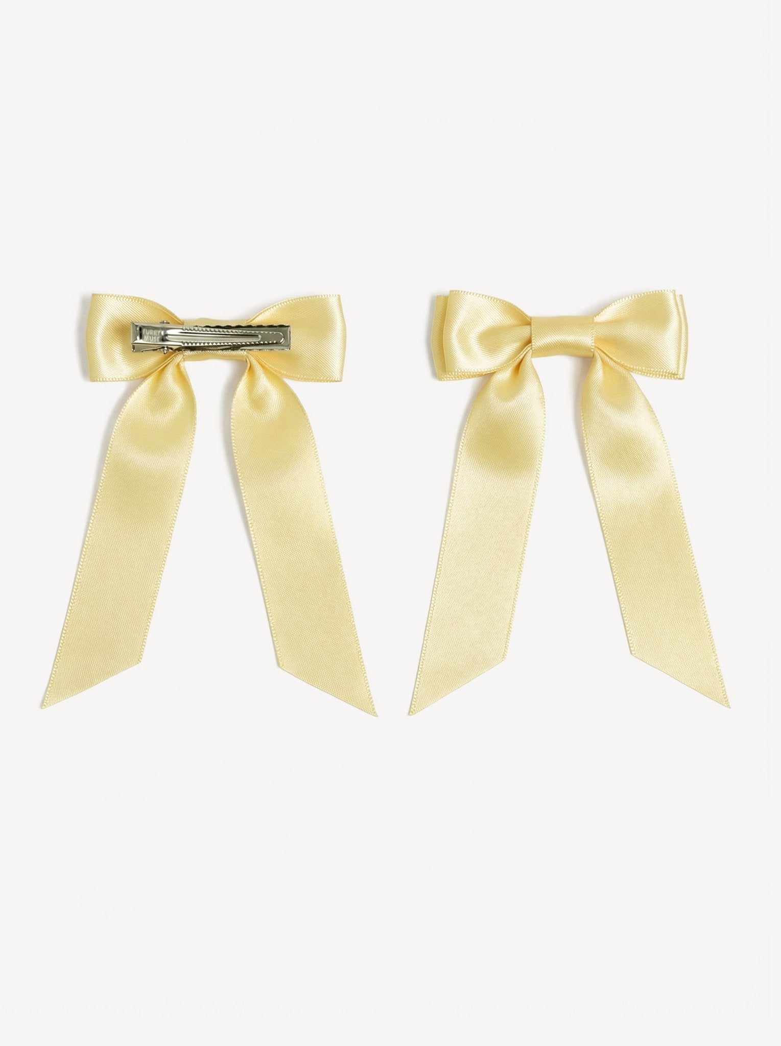 Petite Bow Clips - Buttercream - FURRY MUSE WAN-HAC-OS-YL