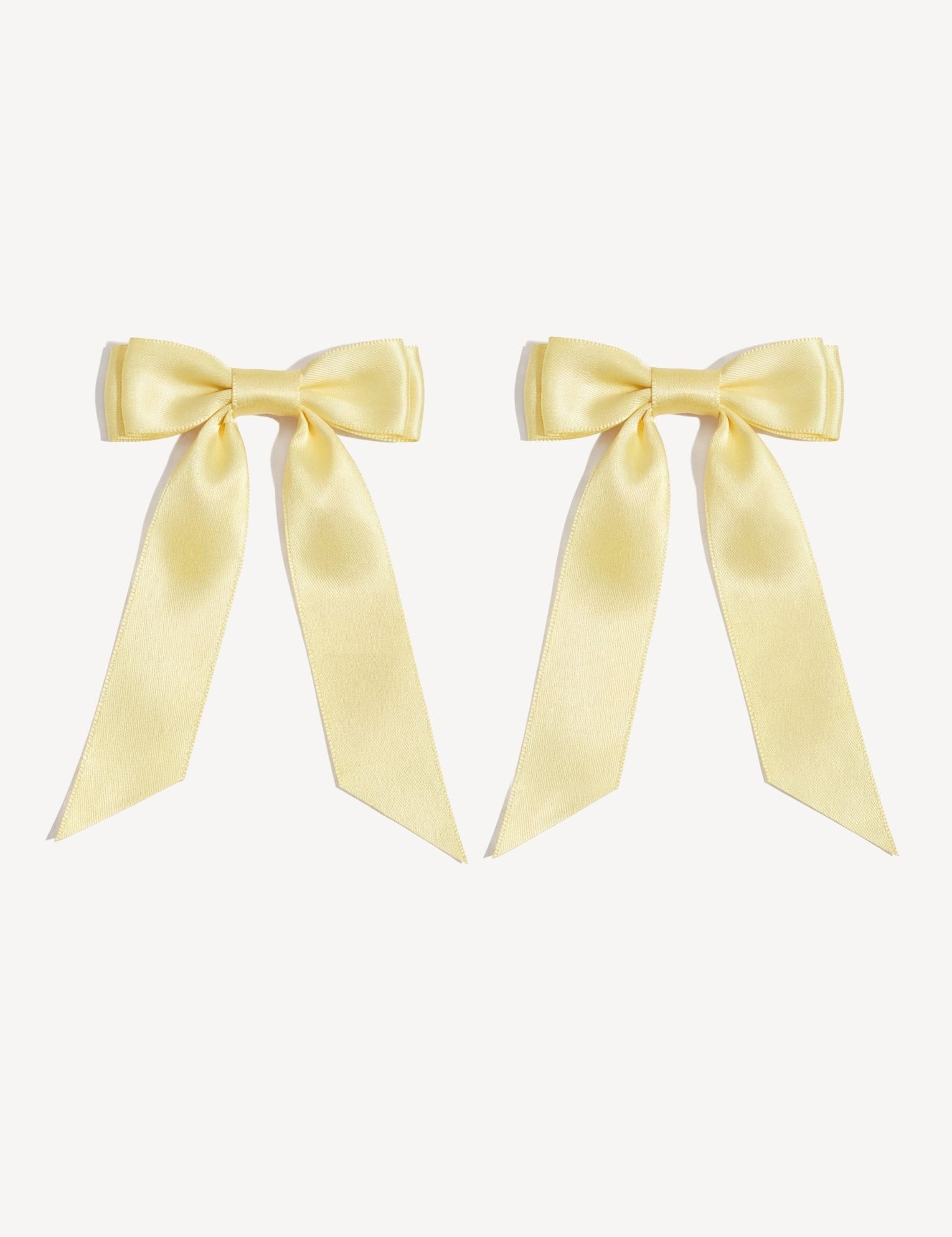 Petite Bow Clips - Buttercream - FURRY MUSE WAN-HAC-OS-YL