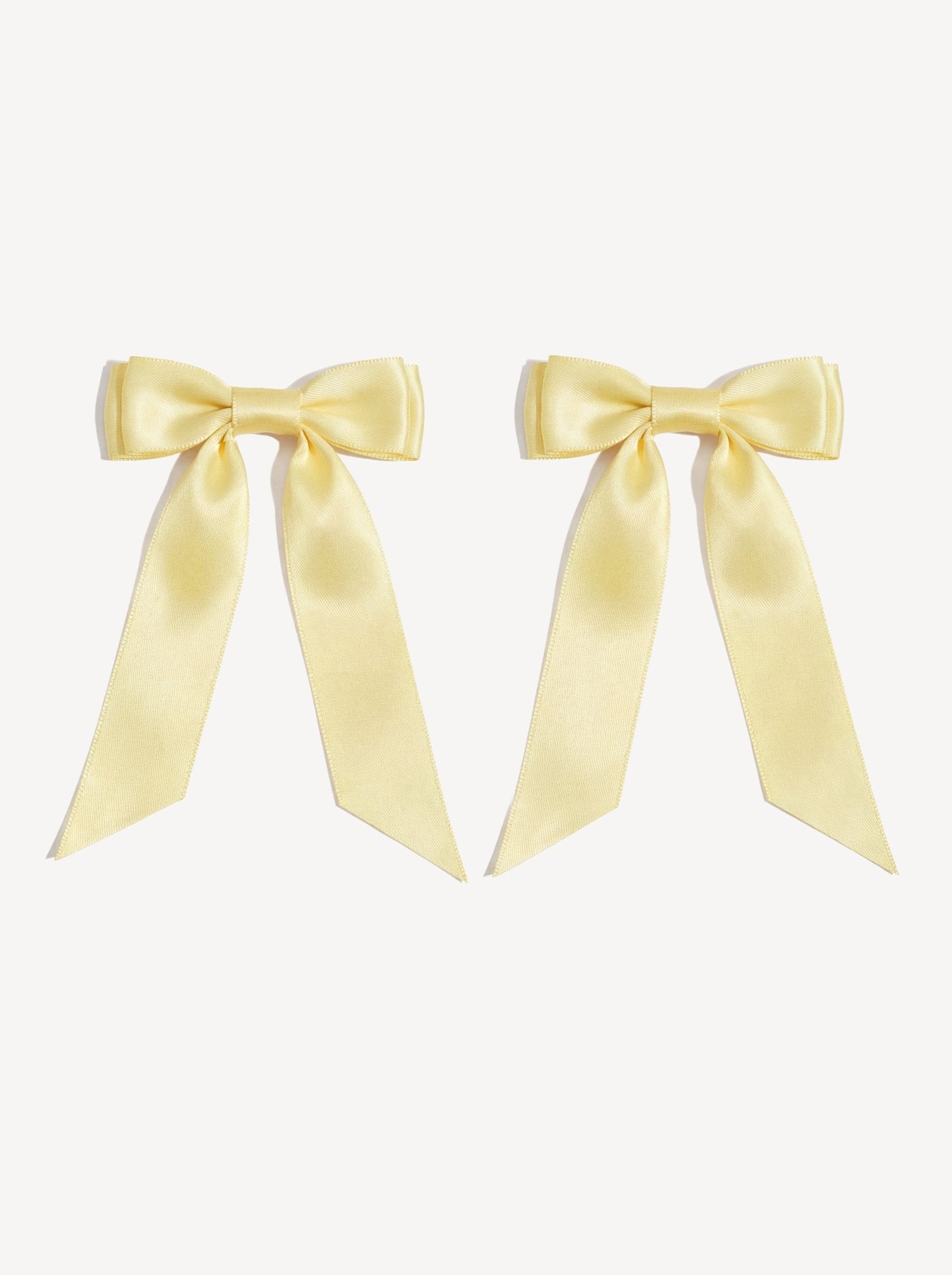 Petite Bow Clips - Buttercream - FURRY MUSE WAN-HAC-OS-YL