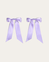Petite Bow Clips - Lilac