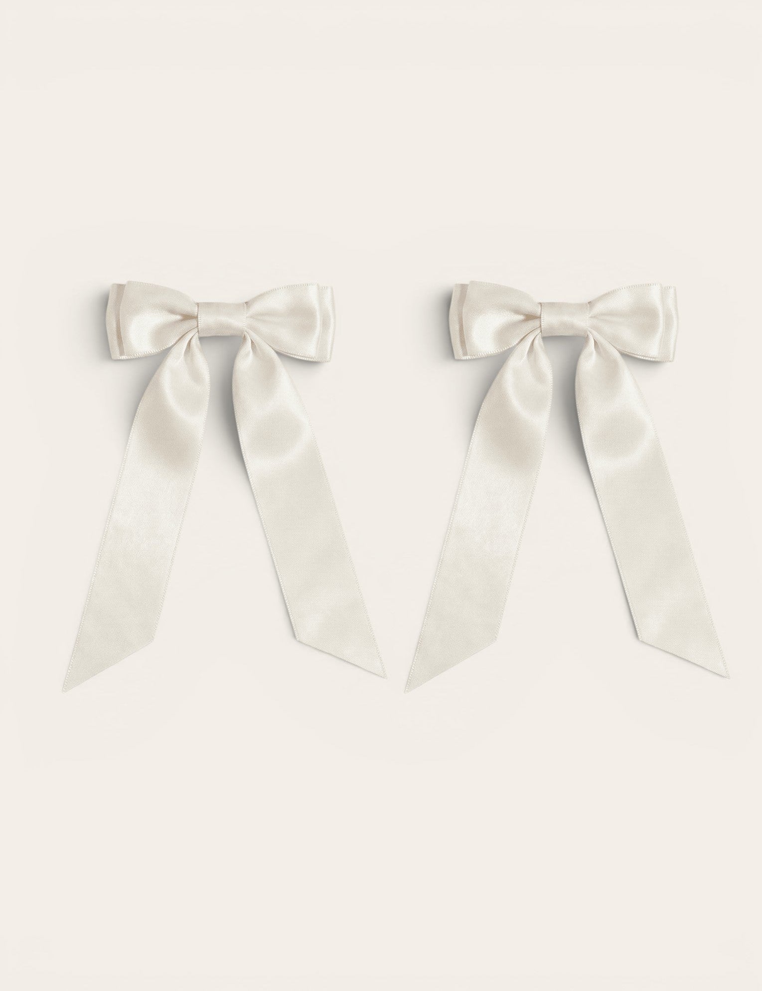 Petite Bow Clips - Pearl - FURRY MUSE WAN-HAC-OS-WH
