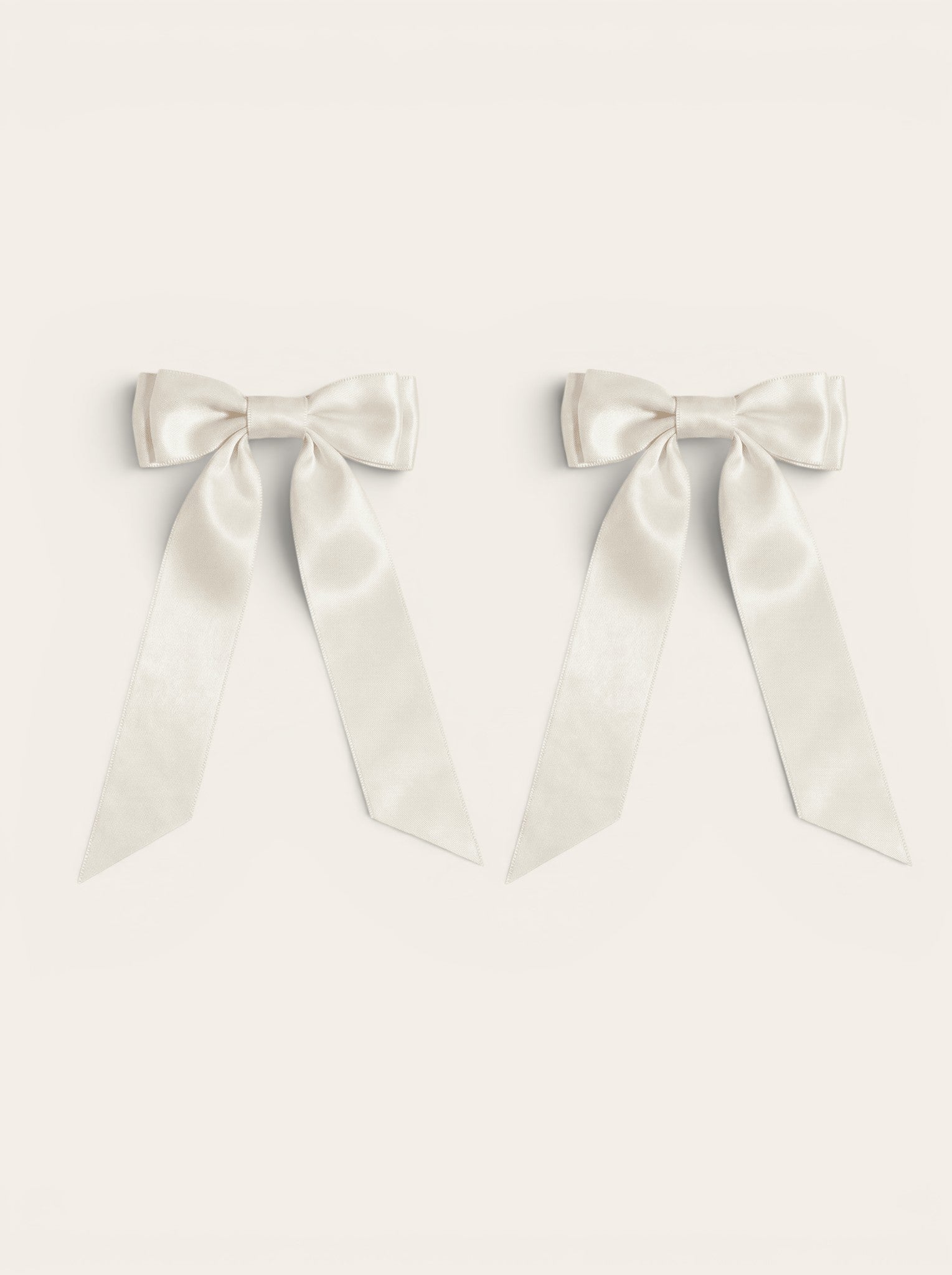 Petite Bow Clips - Pearl - FURRY MUSE WAN-HAC-OS-WH