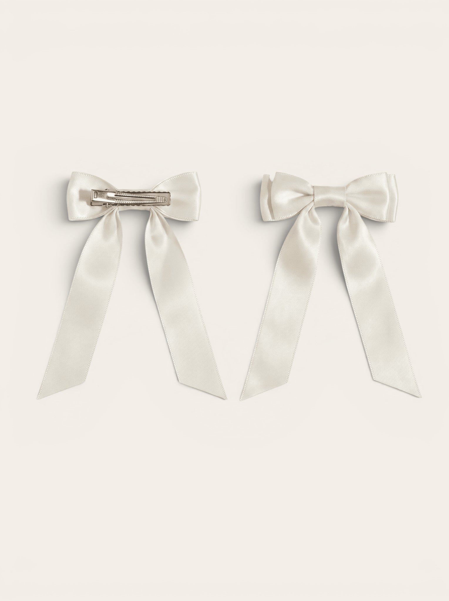 Petite Bow Clips - Pearl - FURRY MUSE WAN-HAC-OS-WH