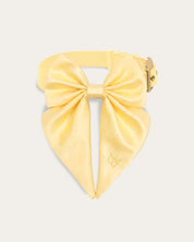 Satin Collar Bow 2.0 - Buttercream - FURRY MUSE WAN-VCB-S-YL