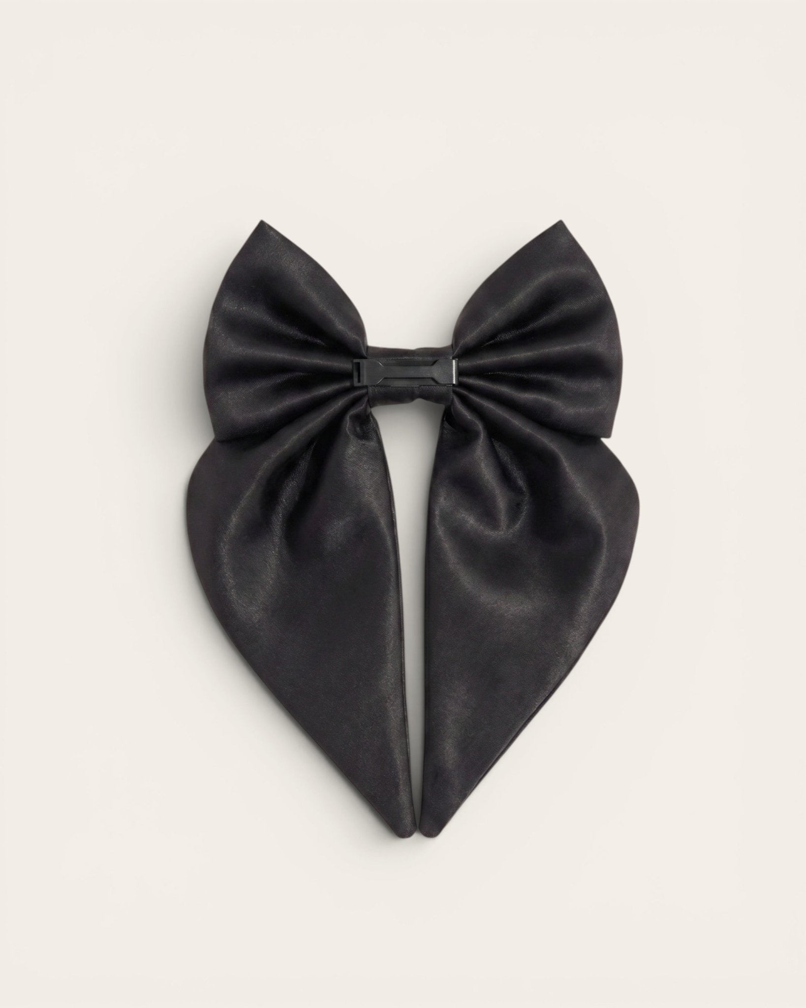 Satin Collar Bow 2.0 - Midnight - FURRY MUSE WAN-VCB-S-BLK