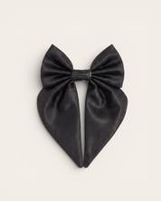 Satin Collar Bow 2.0 - Midnight - FURRY MUSE WAN-VCB-S-BLK