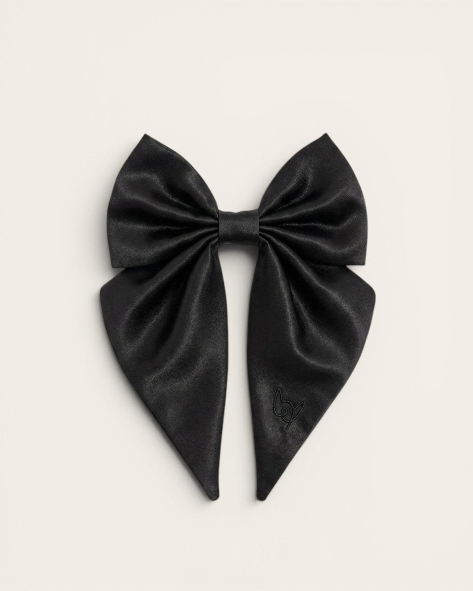 Satin Collar Bow 2.0 - Midnight - FURRY MUSE WAN-VCB-S-BLK