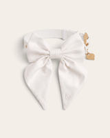 Satin Collar Bow 2.0 - Pearl