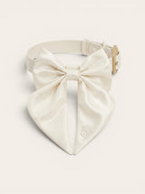 Satin Collar Bow 2.0 - Pearl