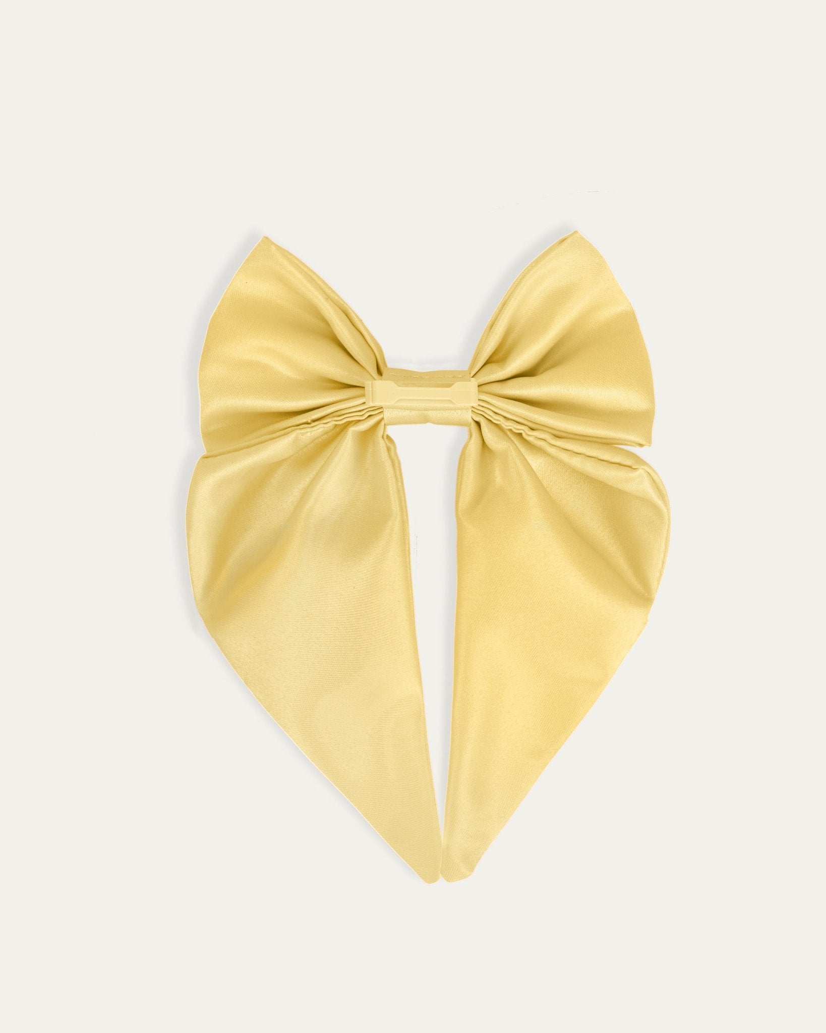 Satin Harness Bow - Buttercream - FURRY MUSE WAN-HBW-XS-YL