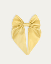 Satin Harness Bow - Buttercream - FURRY MUSE WAN-HBW-XS-YL