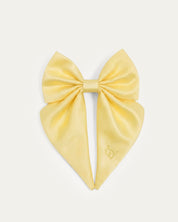 Satin Harness Bow - Buttercream - FURRY MUSE WAN-HBW-XS-YL