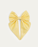 Satin Harness Bow - Buttercream