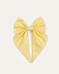 Satin Harness Bow - Buttercream
