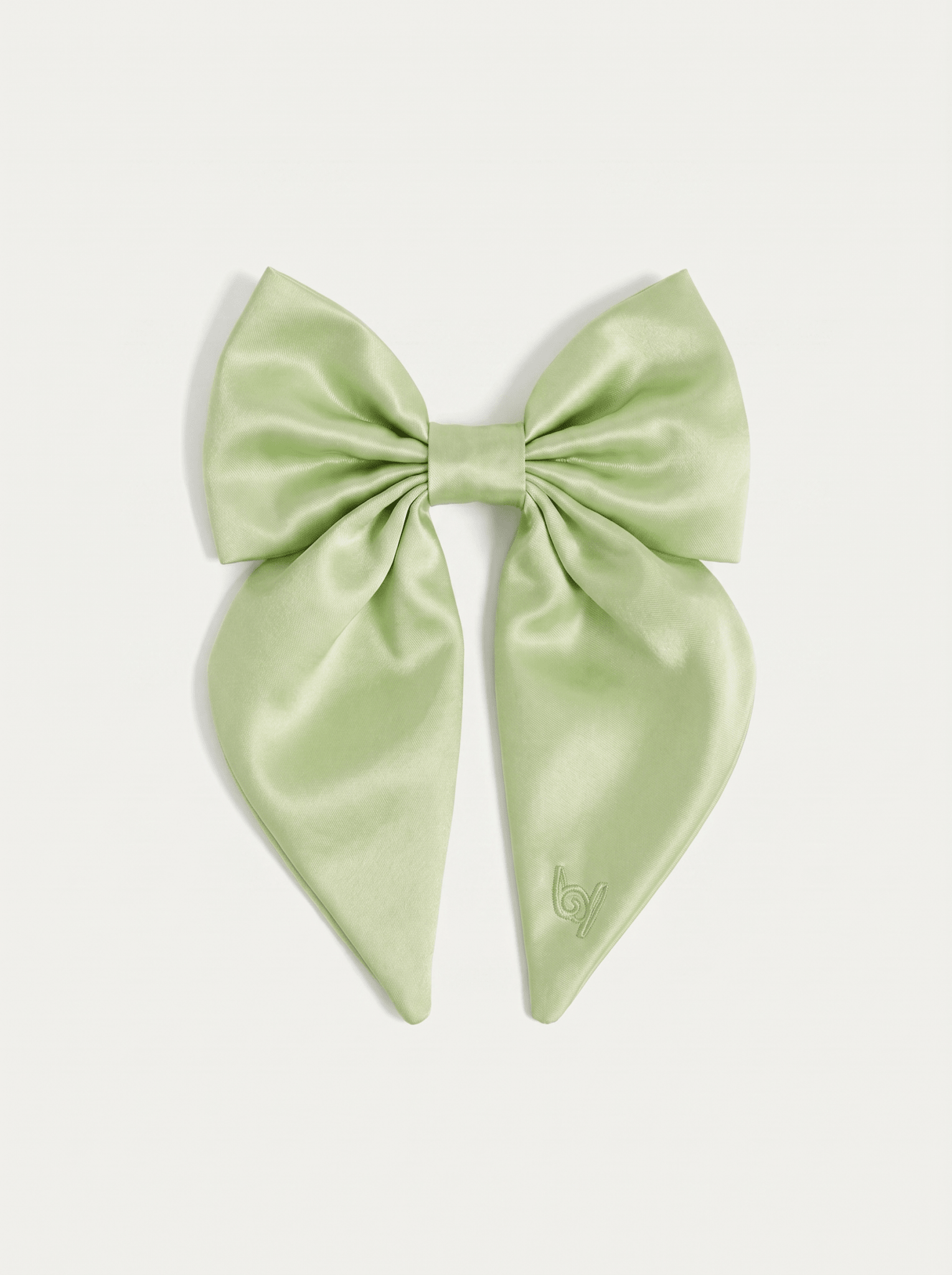 Satin Harness Bow - Matcha - FURRY MUSE WAN-HBW-XS-GR