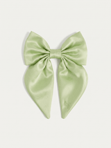 Satin Harness Bow - Matcha