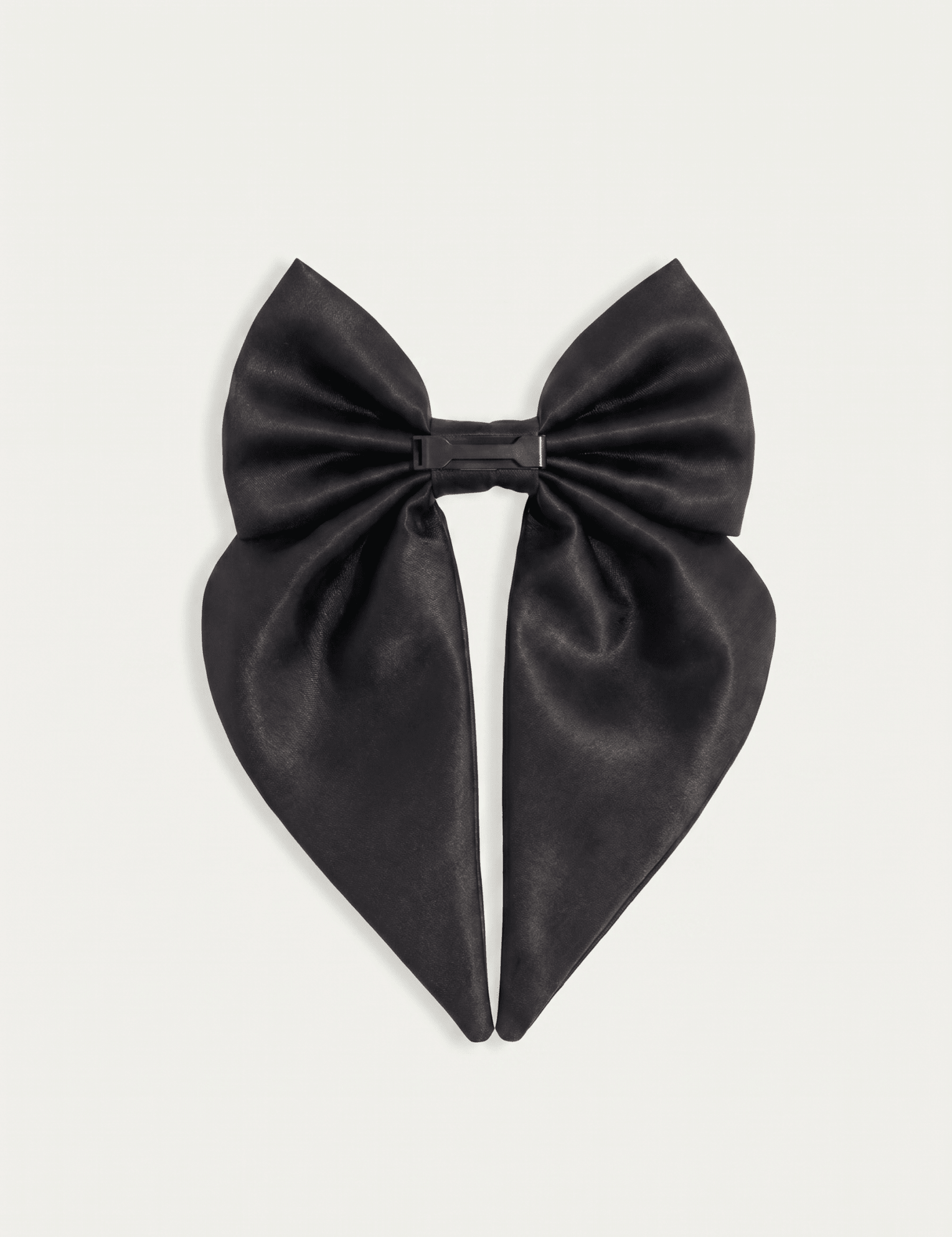 Satin Harness Bow - Midnight - FURRY MUSE WAN-HBW-XS-BLK