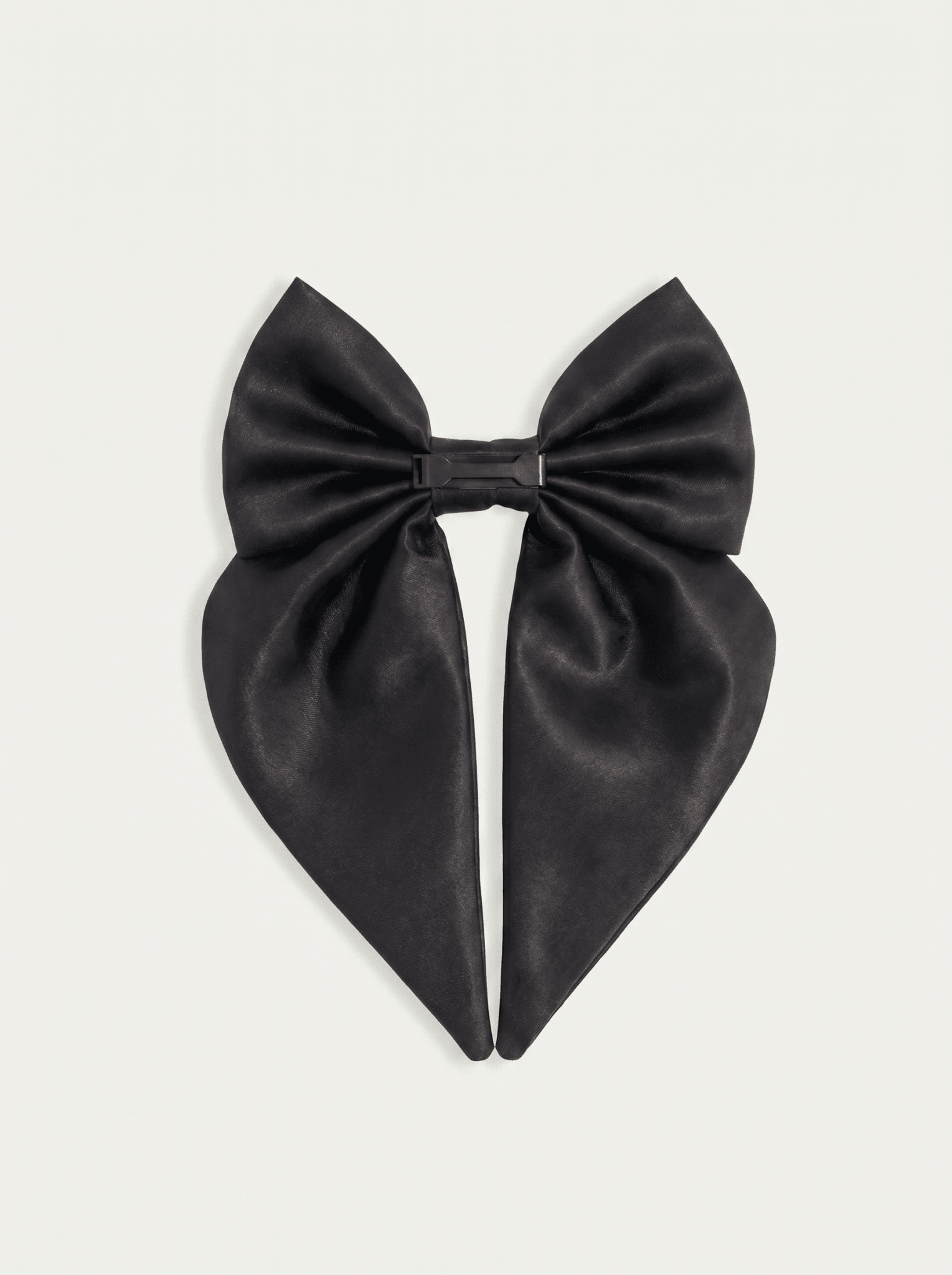 Satin Harness Bow - Midnight - FURRY MUSE WAN-HBW-XS-BLK