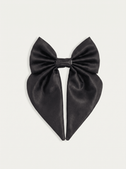Satin Harness Bow - Midnight - FURRY MUSE WAN-HBW-XS-BLK