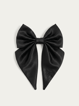 Satin Harness Bow - Midnight