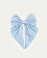 Satin Harness Bow - Sky