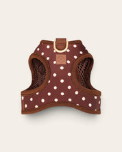 Step and Go Harness - Cocoa Polka Dot - FURRY MUSE VSHAR-XXS-BRPD