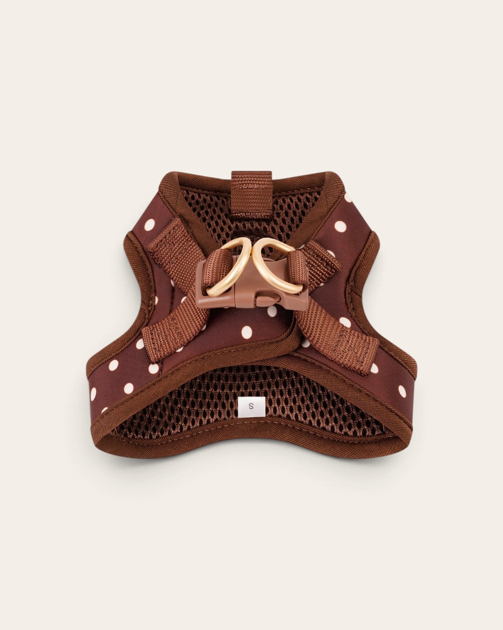 Step and Go Harness - Cocoa Polka Dot - FURRY MUSE VSHAR-XXS-BRPD