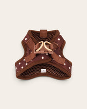 Step and Go Harness - Cocoa Polka Dot - FURRY MUSE VSHAR-XXS-BRPD