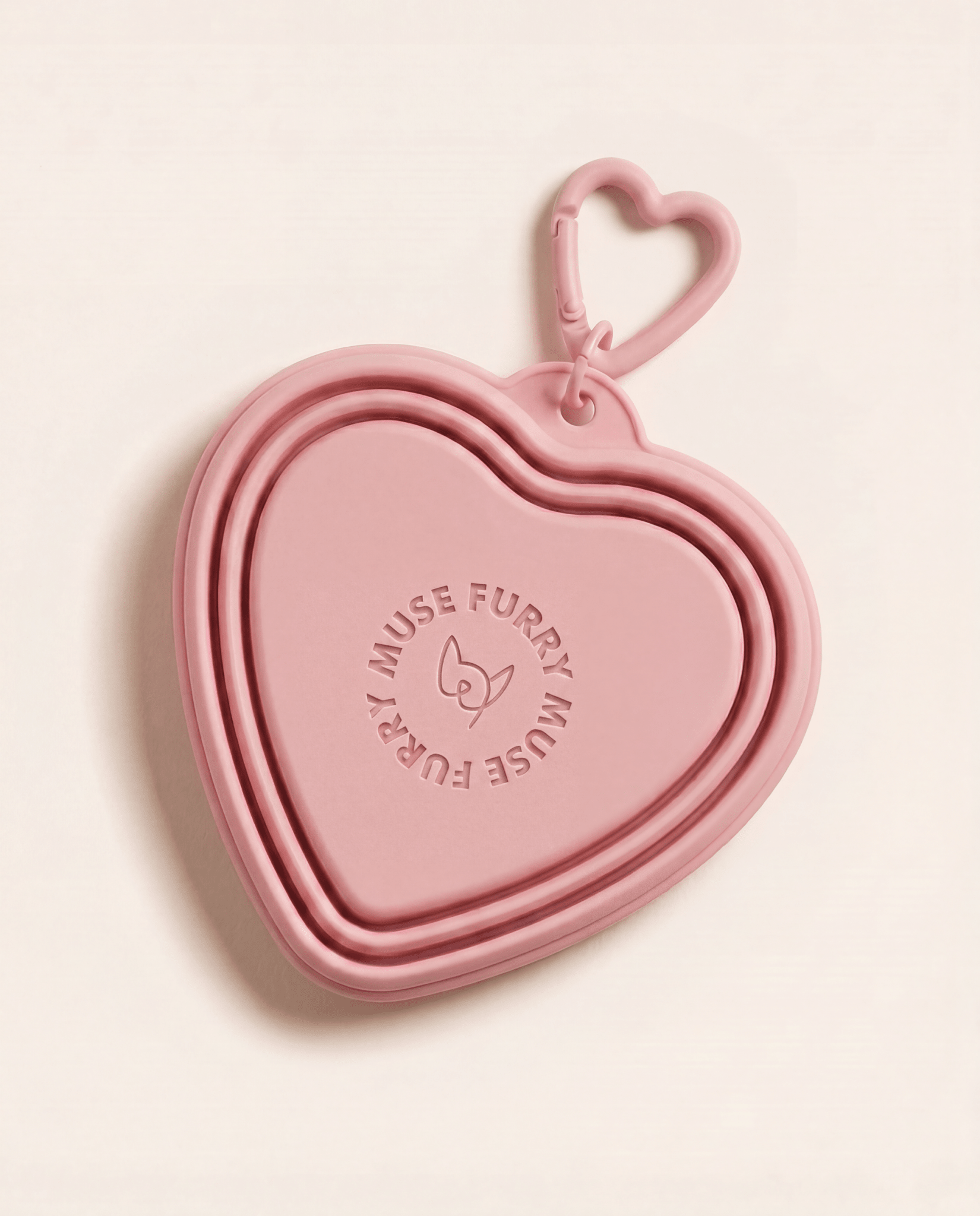 Sweetheart On - the - Go Bowl - FURRY MUSE HRT-BWL-OS-PNK